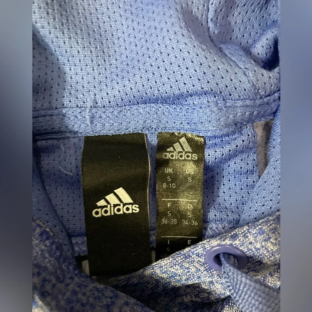 Adidas Women’s Size Small Blue-Purple‎ Hoodie Sweatshirt